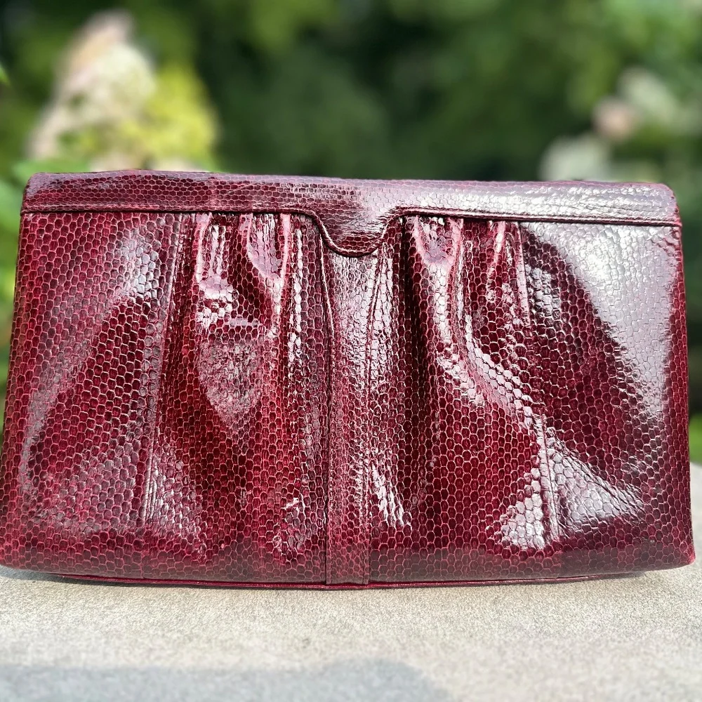 Crimson Maroon, Koret Handbag, Great for Fall Rush or Game Day!